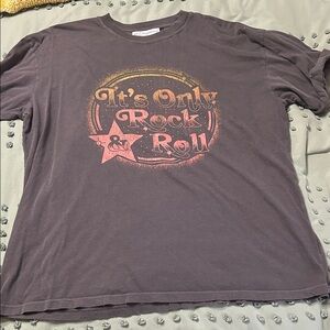 Rock & Roll Graphic Tee - Gray